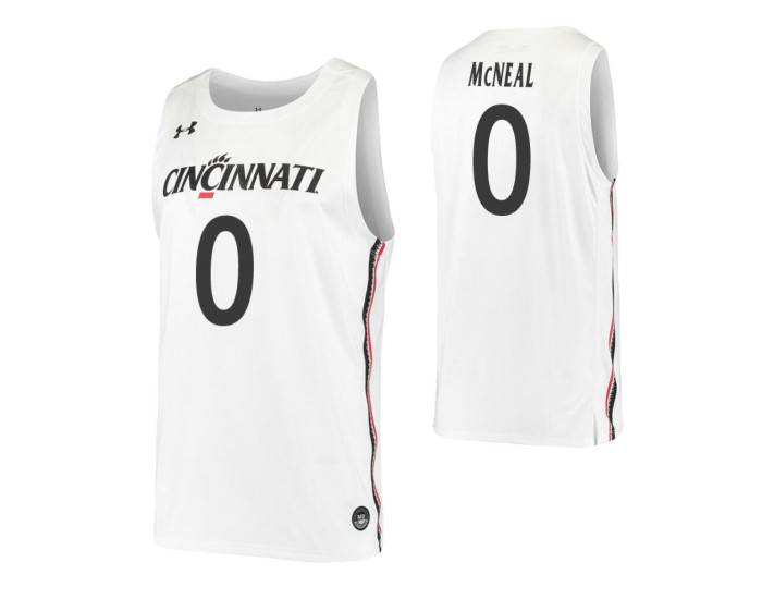 Youth Chris McNeal Authentic College Basketball Jersey White Cincinnati Bearcats