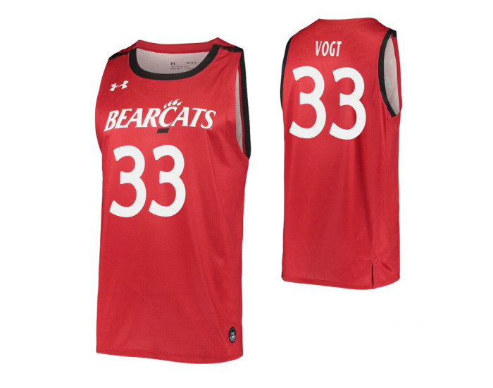 Youth Chris Vogt Authentic College Basketball Jersey Red Cincinnati Bearcats