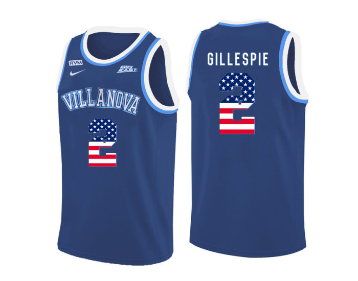 Youth Villanova Wildcats #2 Collin Gillespie Authentic College Basketball Jersey Blue