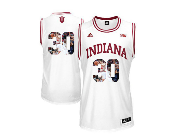Youth Indiana Hoosiers #30 Collin Hartman Replica College Basketball Jersey White