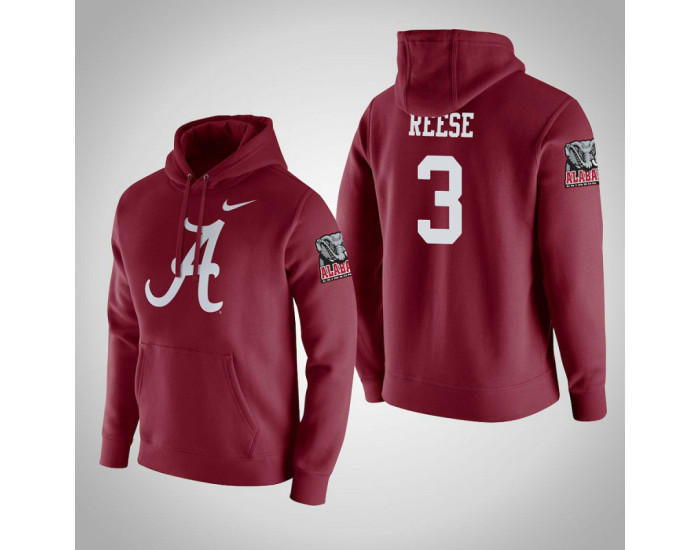 Alabama Crimson Tide #3 Alex Reese Men's Crimson College Basketball Hoodie