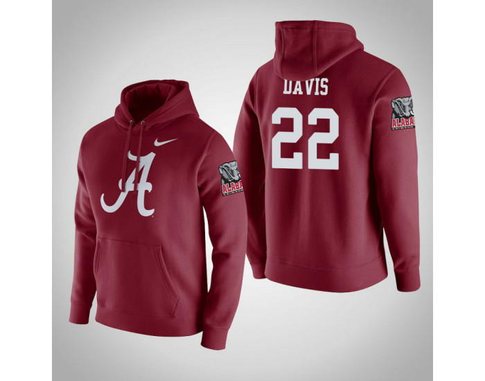 Alabama Crimson Tide #22 Ar'Mond Davis Men's Crimson College Basketball Hoodie