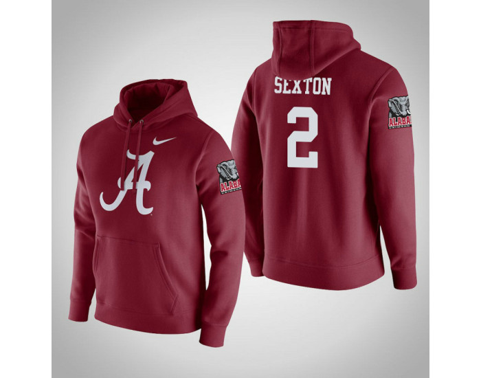 Alabama Crimson Tide #2 Collin Sexton Men's Crimson College Basketball Hoodie