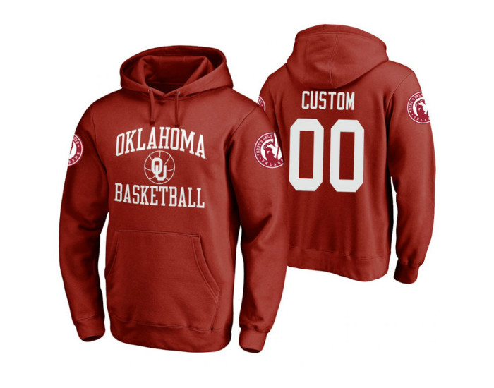 Alabama Crimson Tide #00 Custom Men's Crimson College Basketball Hoodie