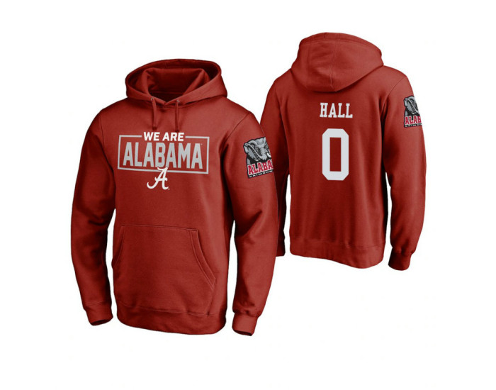 Alabama Crimson Tide #0 Donta Hall Men's Crimson College Basketball Hoodie