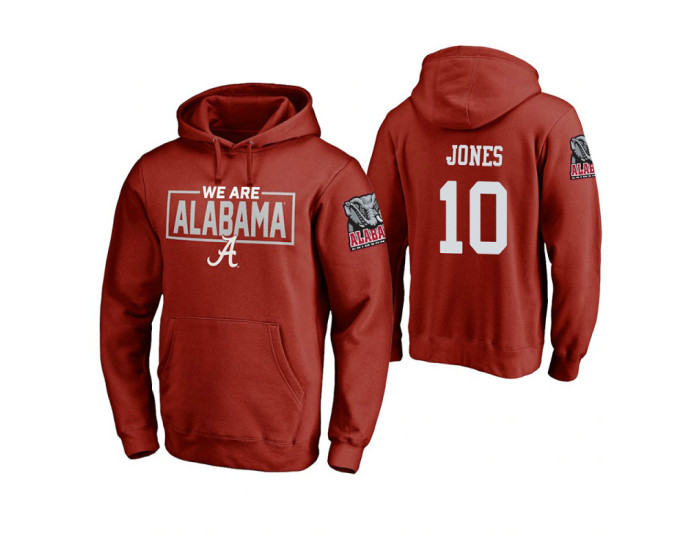 Alabama Crimson Tide #10 Herbert Jones Men's Crimson College Basketball Hoodie