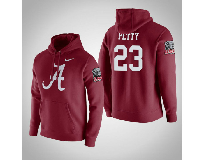 Alabama Crimson Tide #23 John Petty Men's Crimson College Basketball Hoodie