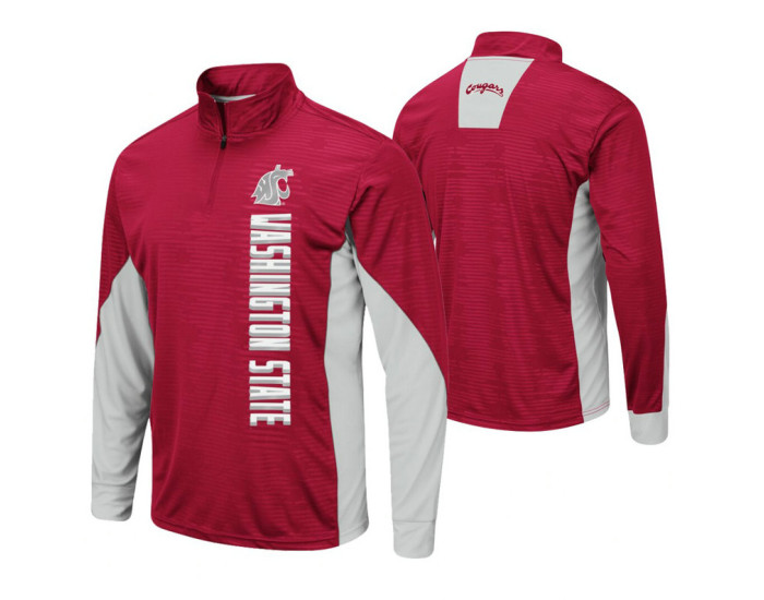 Washington State Cougars Crimson Bart Windshirt Pullover Jacket