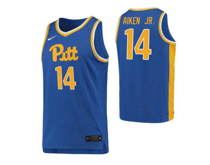 Youth Pittsburgh Panthers #14 Curtis Aiken Jr. Royal Authentic College Basketball Jersey