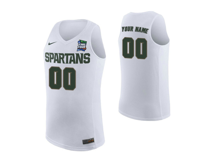 Michigan State Spartans White 2019 Final Four College Basketball Jersey