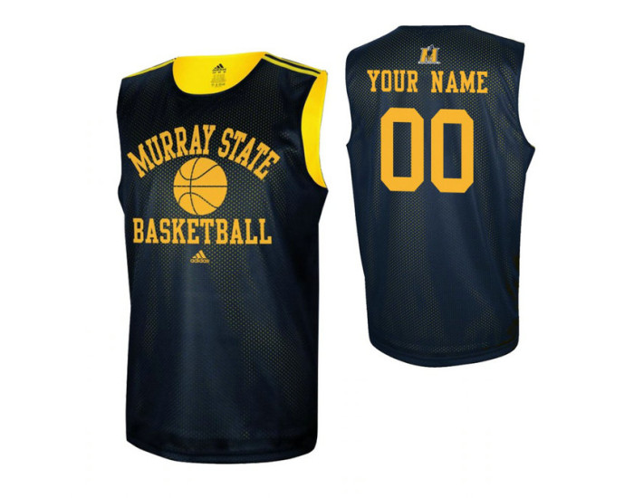 Practice Murray State Racers Custom College Basketball Jersey Navy Blue