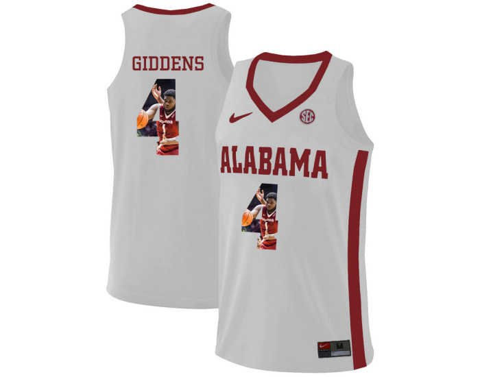 Women's Alabama Crimson Tide #4 Daniel Giddens Authentic College Basketball Jersey White
