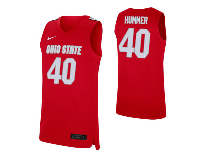 Danny Hummer Authentic College Basketball Jersey Scarlet Ohio State Buckeyes