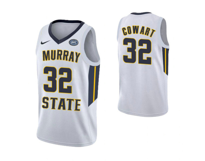 Youth Murray State Racers #32 Darnell Cowart Replica College Basketball Jersey White