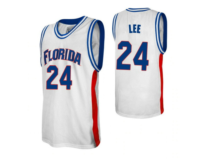 Florida Gators #24 David Lee White Authentic College Basketball Jersey