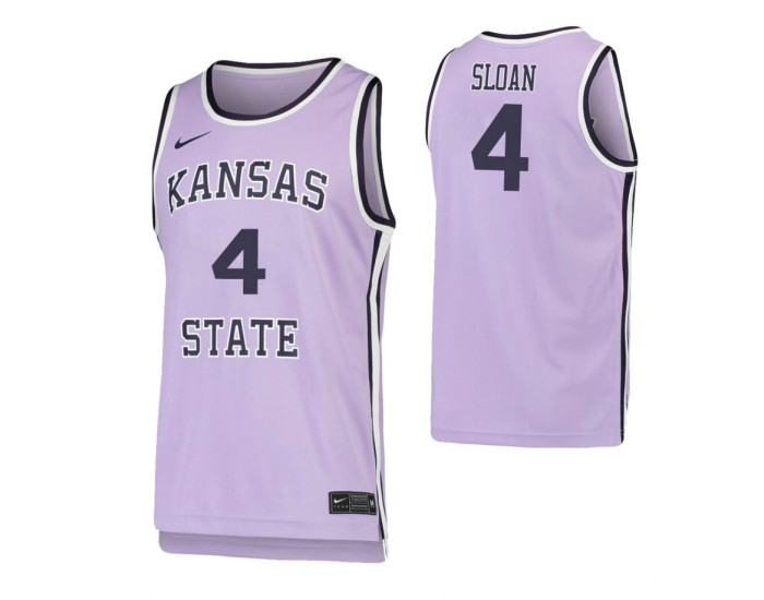 David Sloan Kansas State Wildcats Purple Authentic College Basketball Jersey