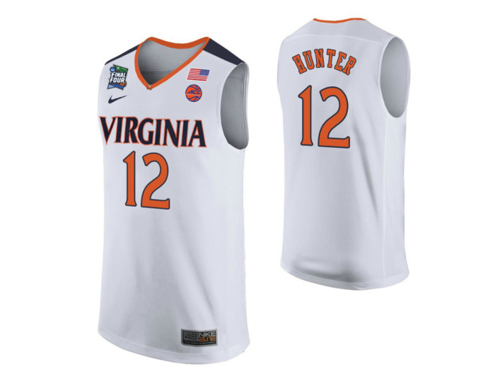 Youth Virginia Cavaliers #12 De'Andre Hunter White Authentic College Basketball Jersey