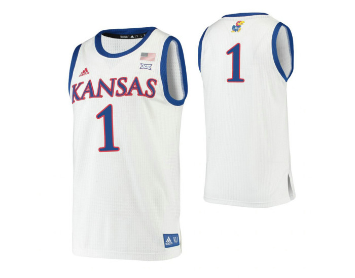 Youth Kansas Jayhawks #1 Dedric Lawson White Authentic College Basketball Jersey