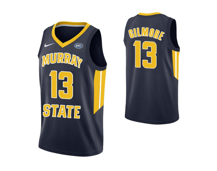 Murray State Racers #13 Devin Gilmore Authentic College Basketball Jersey Navy