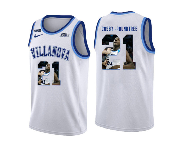Youth Villanova Wildcats #21 Dhamir Cosby-Roundtree Authentic College Basketball Jersey White