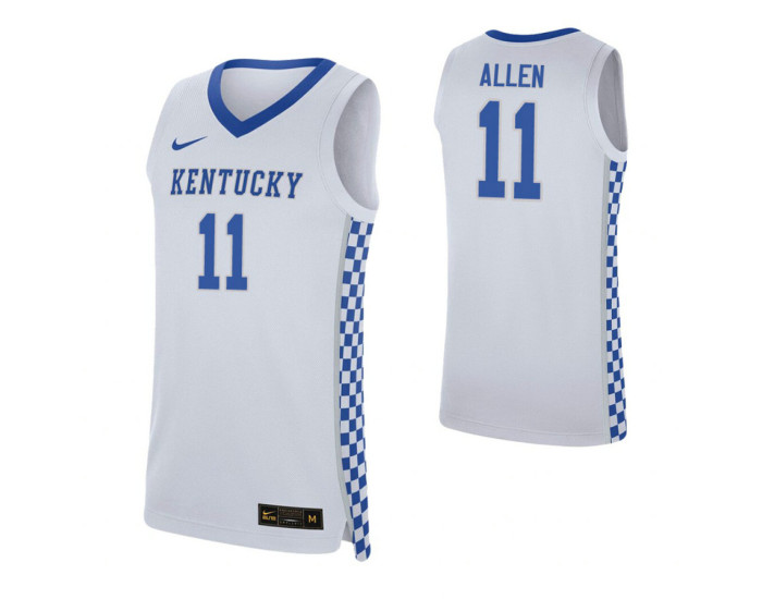 Youth Dontaie Allen Kentucky Wildcats White Authentic College Basketball Jersey