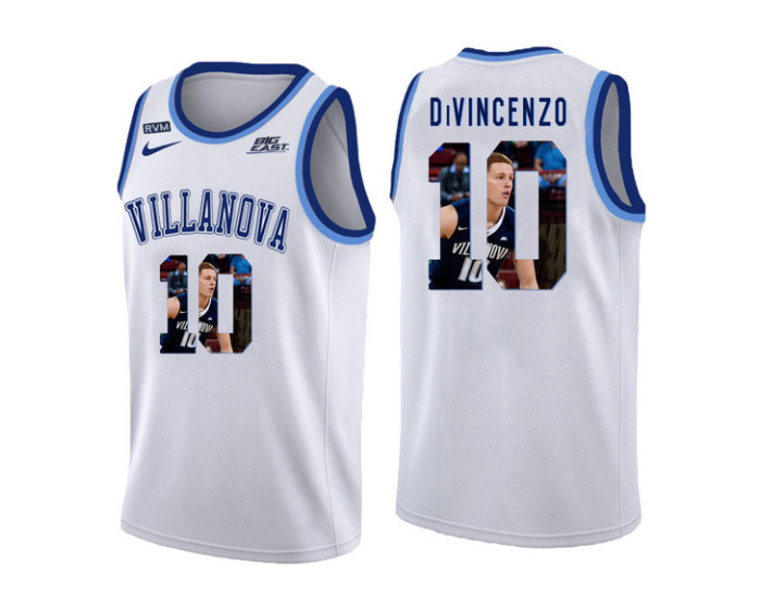 Youth Villanova Wildcats #10 Donte DiVincenzo Authentic College Basketball Jersey White