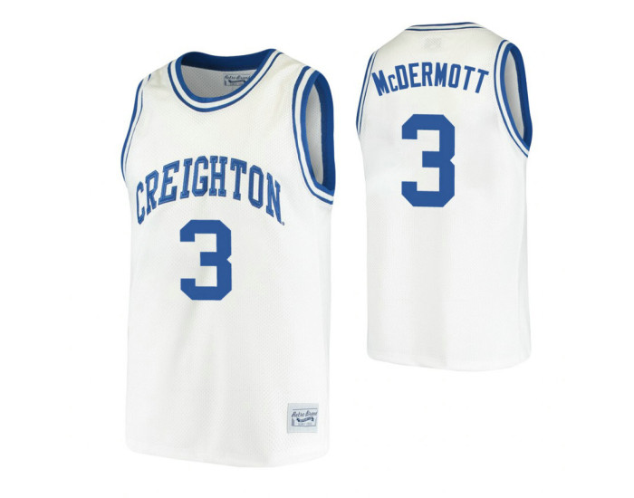 Creighton Bluejays #3 Doug McDermott White Authentic College Basketball Jersey