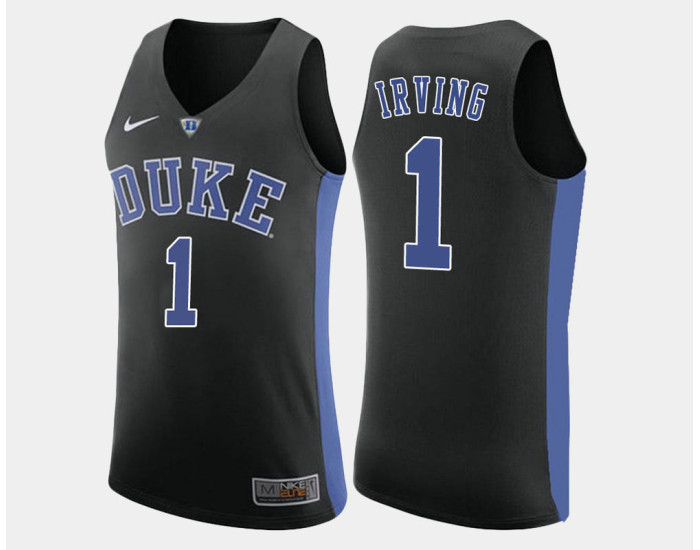Duke Blue Devils #1 Kyrie Irving Black Alternate Authentic College Basketball Jersey