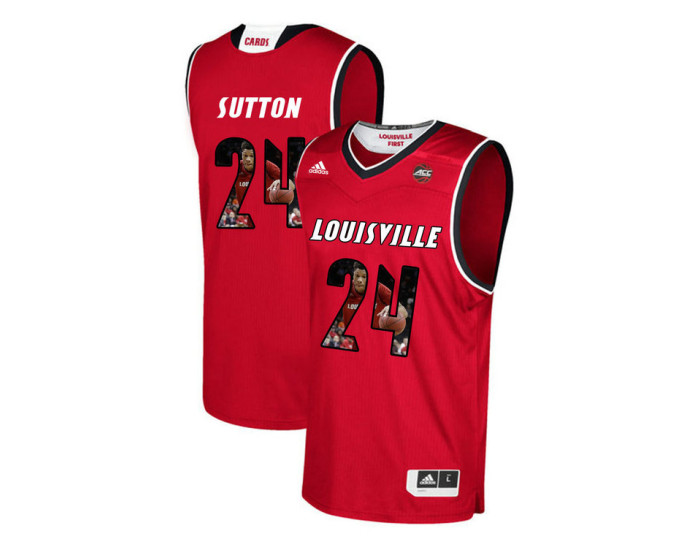 Louisville Cardinals #24 Dwayne Sutton Authentic College Basketball Jersey Red
