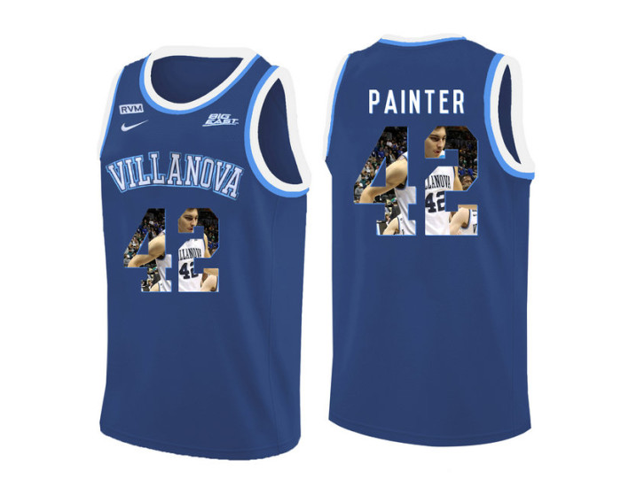 Villanova Wildcats #42 Dylan Painter Replica College Basketball Jersey Blue