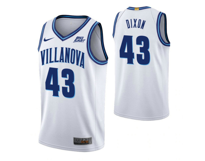 Villanova Wildcats #43 Eric Dixon White Authentic College Basketball Jersey
