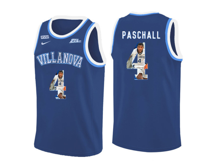 Youth Villanova Wildcats #4 Eric Paschall Authentic College Basketball Jersey Blue