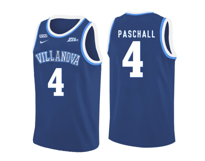 Youth Villanova Wildcats #4 Eric Paschall Authentic College Basketball Jersey Blue