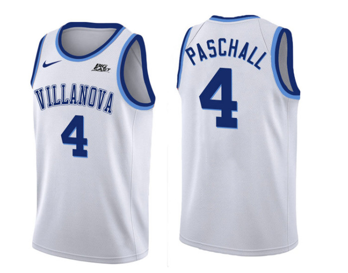 Youth Villanova Wildcats #4 Eric Paschall Authentic College Basketball Jersey White