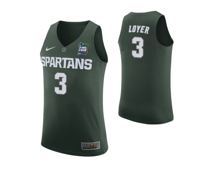 Youth Michigan State Spartans #3 Foster Loyer Green Replica College Basketball Jersey