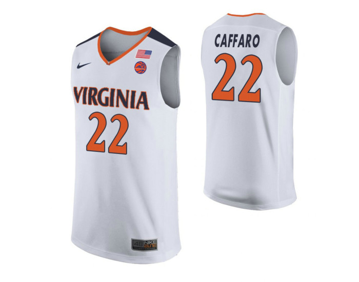 Virginia Cavaliers Francisco Caffaro Replica College Basketball Jersey White