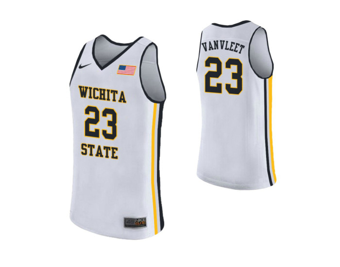 Youth Wichita State Shockers #23 Fred Vanvleet Authentic College Basketball Jersey White