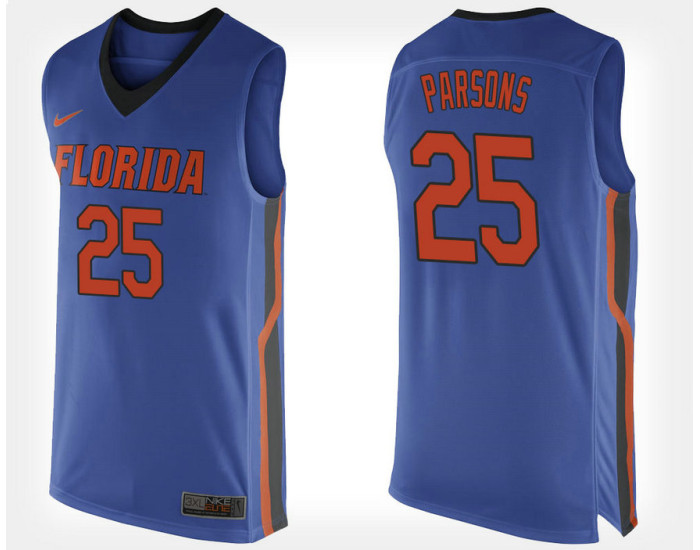 Youth Florida Gators #25 Chandler Parsons Blue Home Authentic College Basketball Jersey