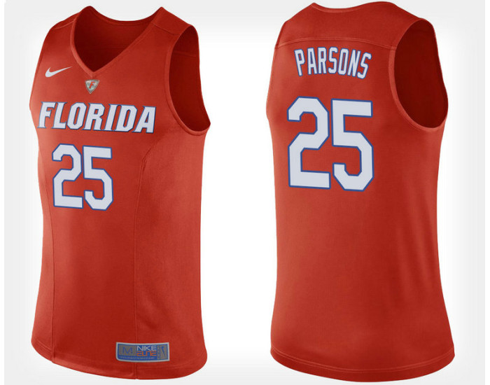 Florida Gators #25 Chandler Parsons Orange Alternate Authentic College Basketball Jersey