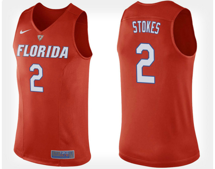 Florida Gators #2 Isaiah Stokes Orange Alternate Replica College Basketball Jersey