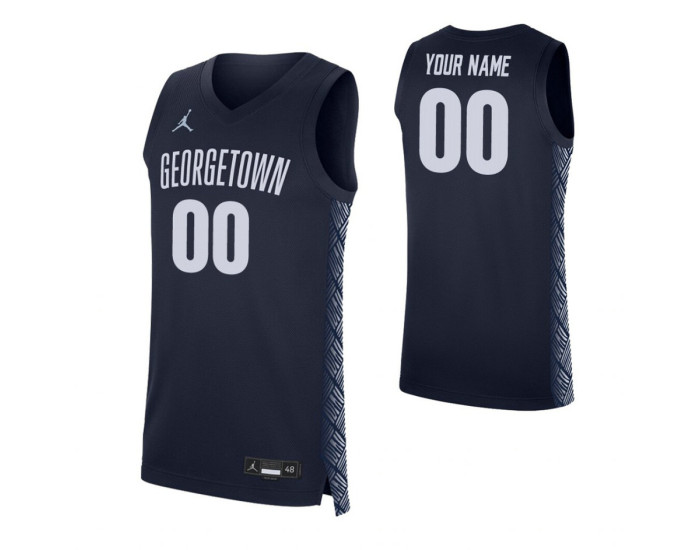 Georgetown Hoyas Replica Custom Jersey Navy