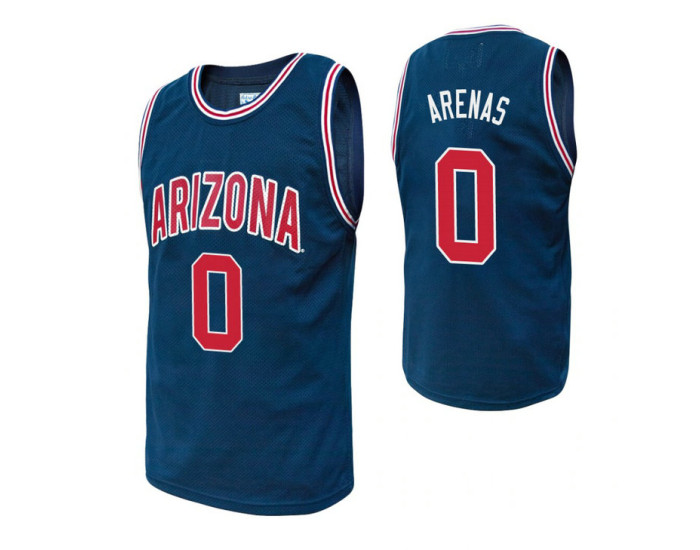 Arizona Wildcats #0 Gilbert Arenas Navy Authentic College Basketball Jersey