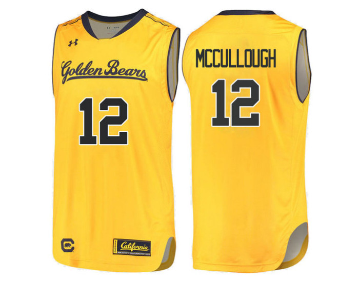 Youth California Golden Bears #12 Austin McCullough Authentic College Basketball Jersey Gold