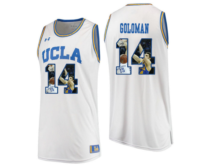 Youth UCLA Bruins #14 Gyorgy Goloman Authentic College Basketball Jersey White