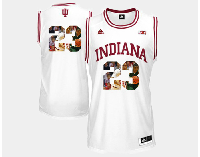 indiana Hoosiers #23 Eric Gordon White Home Replica College Basketball Jersey
