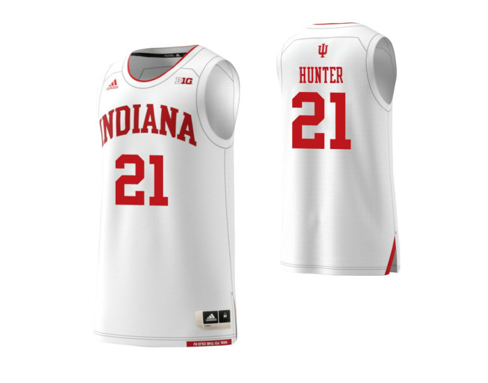 Indiana Hoosiers #21 Jerome Hunter Authentic College Basketball Jersey White