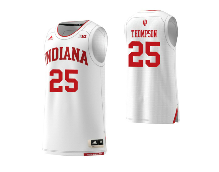 Youth Indiana Hoosiers #25 Race Thompson Authentic College Basketball Jersey White
