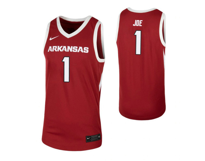 Isaiah Joe Authentic College Basketball Jersey Cardinal Arkansas Razorbacks