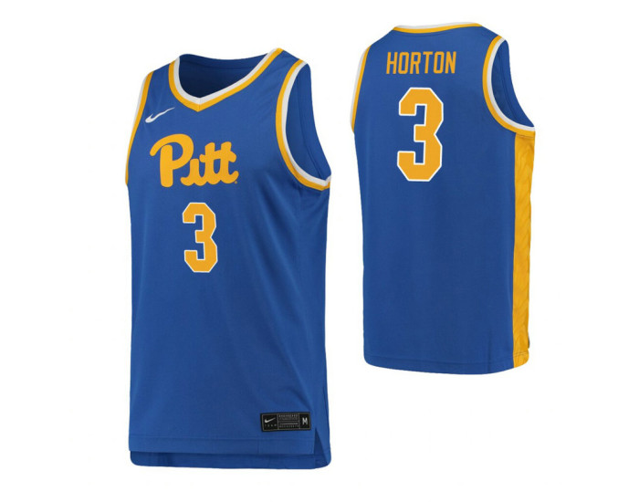 Youth Ithiel Horton Authentic College Basketball Jersey Royal Pittsburgh Panthers