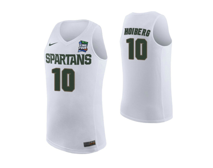 Youth Michigan State Spartans #10 Jack Hoiberg White Authentic College Basketball Jersey